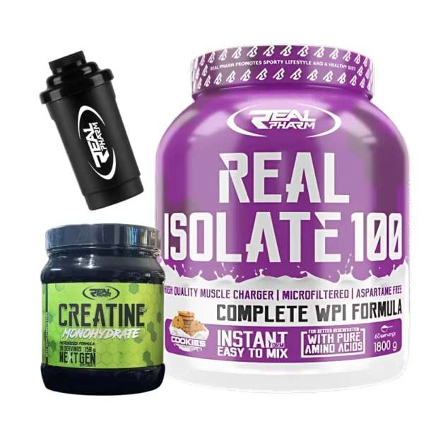 Pack Whey Isolate & Créatine Monohydrate Real Pharm