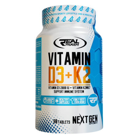 VITAMIN D3 + K2 - Real Pharm | 90 Tabs