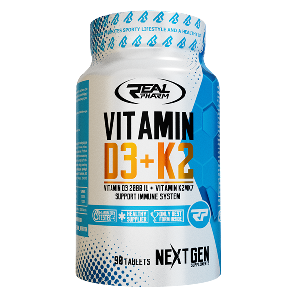 VITAMIN D3 + K2 - Real Pharm | 90 Tabs