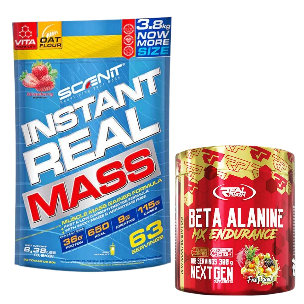 Pack Instant Real Mass 3.8 KG & Beta Alanine 300 G