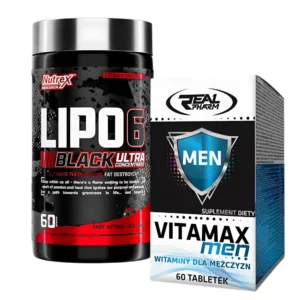 Pack LIPO-6 BLACK  & Vitamax Men - Real Pharm | 60 capsules