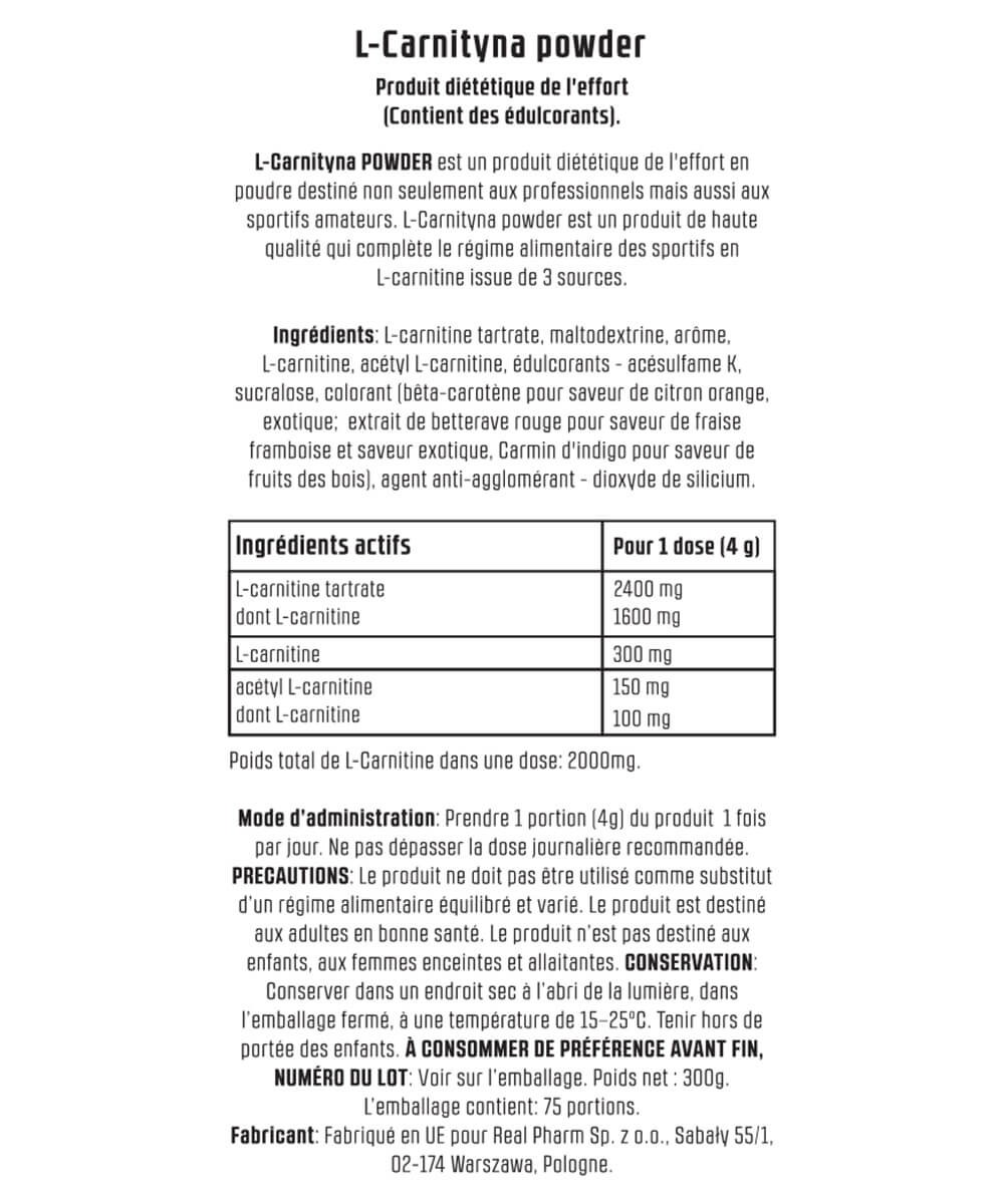 L-Carnitine Complex - Real Pharm | 300g – Image 2