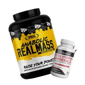 Pack : Anabolic Real Mass 3 KG & Total Vitamins & Minerals 30 capsules