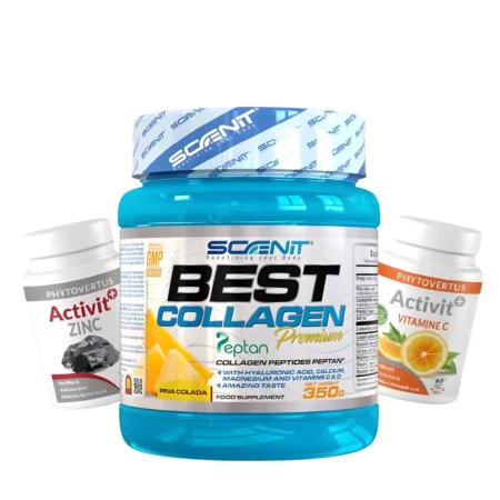 Pack : Best Collagen Premium 350 G & Vitamine c & Zinc